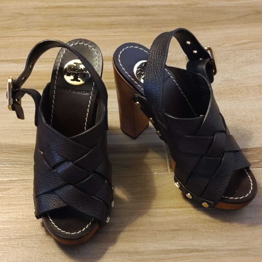 Tory Burch Jodie Tumbled Leather, Size 5